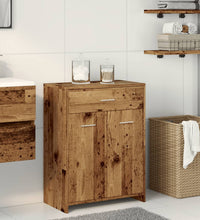Badschrank Altholz-Optik 60x33x80 cm Holzwerkstoff