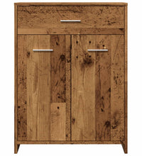 Badschrank Altholz-Optik 60x33x80 cm Holzwerkstoff