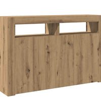 Sideboard mit LED-Leuchten Artisan-Eiche 115,5x30x75 cm