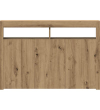 Sideboard mit LED-Leuchten Artisan-Eiche 115,5x30x75 cm