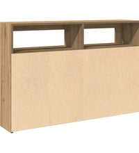 Sideboard mit LED-Leuchten Artisan-Eiche 115,5x30x75 cm