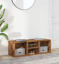 Schuhbank Altholz-Optik 105x35x35 cm Holzwerkstoff