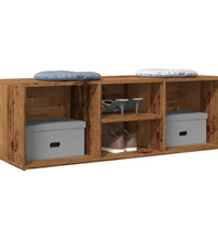 Schuhbank Altholz-Optik 105x35x35 cm Holzwerkstoff