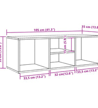 Schuhbank Artisan-Eiche 105x35x35 cm Holzwerkstoff