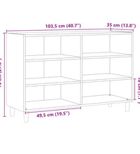 Sideboard Artisan-Eiche 103,5x35x70 cm Holzwerkstoff