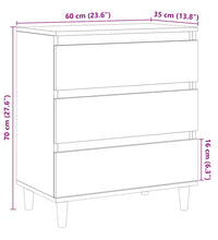 Sideboard Altholz-Optik 60x35x70 cm Holzwerkstoff