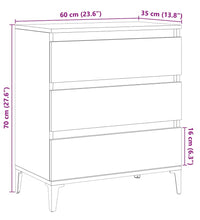 Sideboard Artisan-Eiche 60x35x70 cm Holzwerkstoff