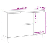 Sideboard Altholz-Optik 102x35x70 cm Holzwerkstoff