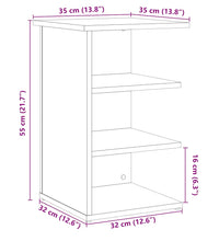 Sideboard Artisan-Eiche 35x35x55 cm Holzwerkstoff