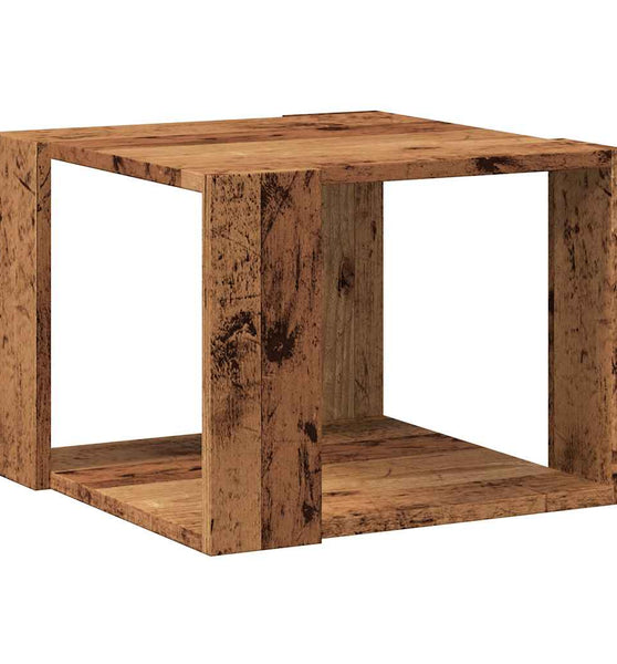 Couchtisch Altholz-Optik 40x40x30 cm Holzwerkstoff