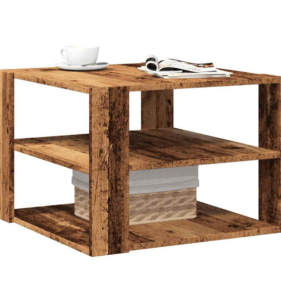 Couchtisch Altholz-Optik 58x58x40 cm Holzwerkstoff