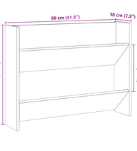 Wand-Schuhregal Altholz-Optik 80x18x60 cm Holzwerkstoff