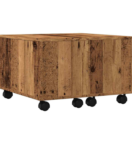 Couchtisch Altholz-Optik 60x60x38 cm Holzwerkstoff