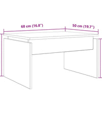 Couchtisch Altholz-Optik 68x50x38 cm Holzwerkstoff