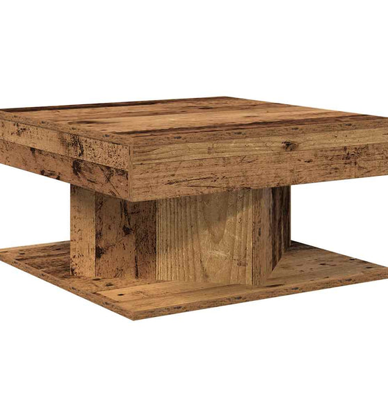 Couchtisch Altholz-Optik 55x55x30 cm Holzwerkstoff