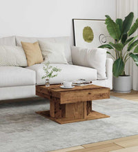 Couchtisch Altholz-Optik 55x55x30 cm Holzwerkstoff