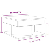 Couchtisch Artisan-Eiche 55x55x30 cm Holzwerkstoff