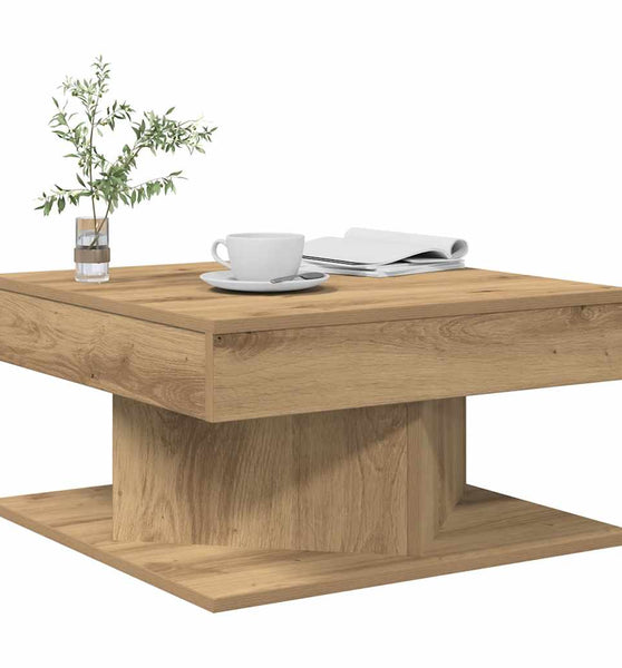 Couchtisch Artisan-Eiche 55x55x30 cm Holzwerkstoff