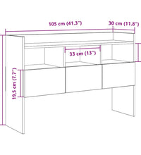 Sideboard Artisan-Eiche 105x30x70 cm Holzwerkstoff