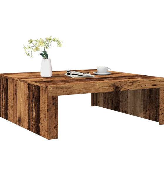 Couchtisch Altholz-Optik 100x100x35 cm Holzwerkstoff