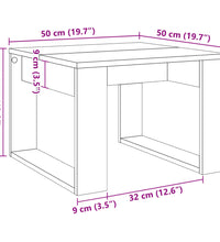 Beistelltisch Altholz-Optik 50x50x35 cm Holzwerkstoff