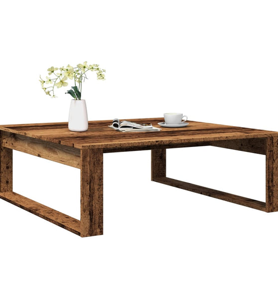 Couchtisch Altholz-Optik 100x100x35 cm Holzwerkstoff