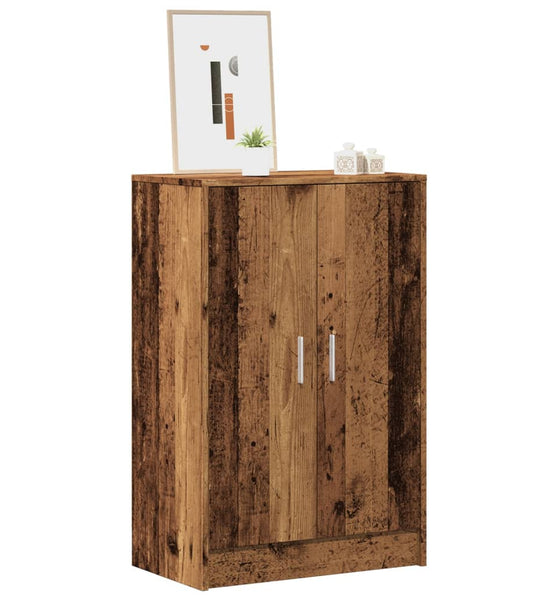 Schuhschrank Altholz-Optik 60x35x92 cm Holzwerkstoff