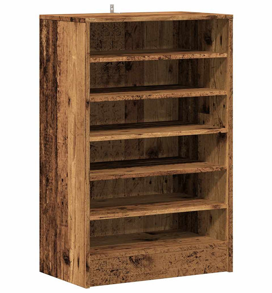 Schuhschrank Altholz-Optik 60x35x92 cm Holzwerkstoff