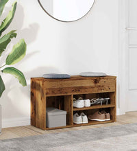 Schuhbank Altholz-Optik 80x30x45 cm Holzwerkstoff