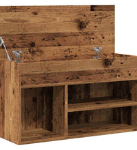 Schuhbank Altholz-Optik 80x30x45 cm Holzwerkstoff