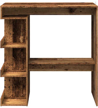 Bartisch mit Regal Altholz-Optik 100x48x101,5 cm