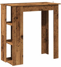 Bartisch mit Regal Altholz-Optik 102x50x103,5 cm Holzwerkstoff