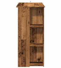 Bartisch mit Regal Altholz-Optik 102x50x103,5 cm Holzwerkstoff