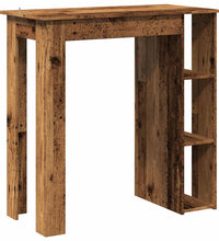 Bartisch mit Regal Altholz-Optik 102x50x103,5 cm Holzwerkstoff
