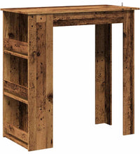 Bartisch mit Regal Altholz-Optik 102x50x103,5 cm