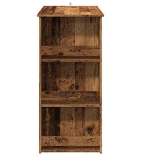 Bartisch mit Regal Altholz-Optik 102x50x103,5 cm