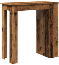 Bartisch mit Regal Altholz-Optik 102x50x103,5 cm