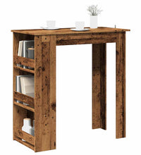 Bartisch mit Regal Altholz-Optik 102x50x103,5 cm