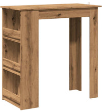 Bartisch mit Regal Artisan-Eiche 102x50x103,5 cm