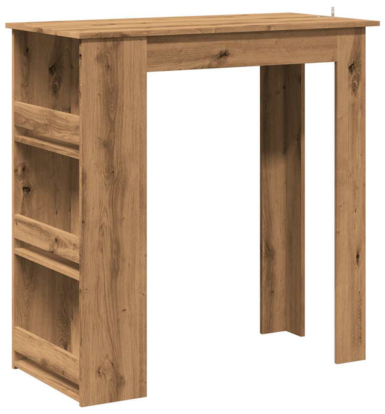 Bartisch mit Regal Artisan-Eiche 102x50x103,5 cm