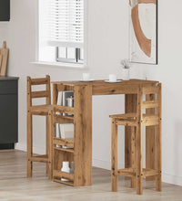 Bartisch mit Regal Artisan-Eiche 102x50x103,5 cm