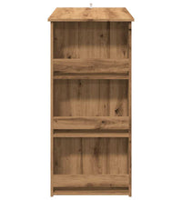 Bartisch mit Regal Artisan-Eiche 102x50x103,5 cm