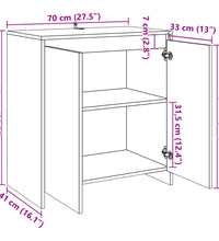 Sideboard Altholz-Optik 70x41x75 cm Holzwerkstoff