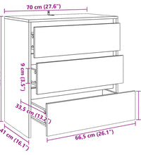 Sideboard Altholz-Optik 70x41x75 cm Holzwerkstoff