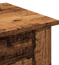 Couchtisch Altholz-Optik 40x40x42 cm Holzwerkstoff