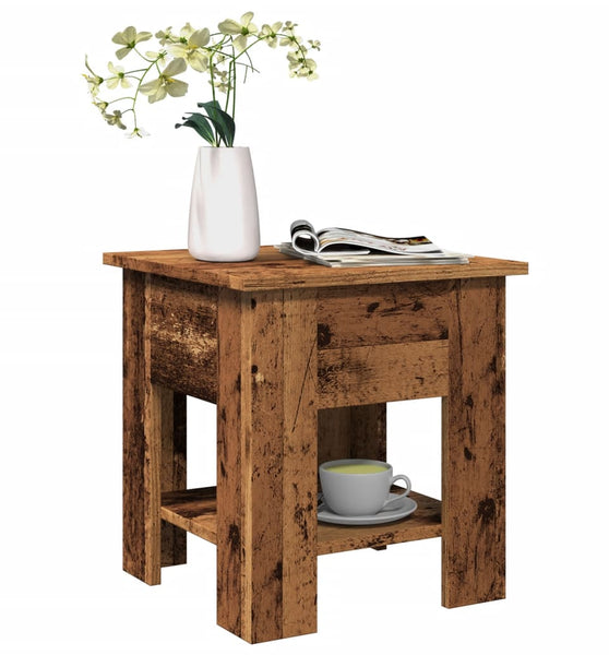 Couchtisch Altholz-Optik 40x40x42 cm Holzwerkstoff