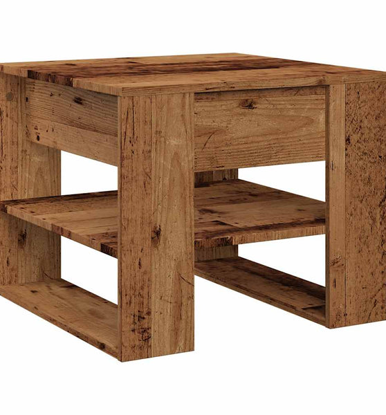 Couchtisch Altholz-Optik 55,5x55x45 cm Holzwerkstoff