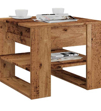 Couchtisch Altholz-Optik 55,5x55x45 cm Holzwerkstoff