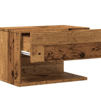 Wand-Nachttische 2 Stk. Altholz-Optik