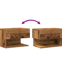 Wand-Nachttische 2 Stk. Altholz-Optik